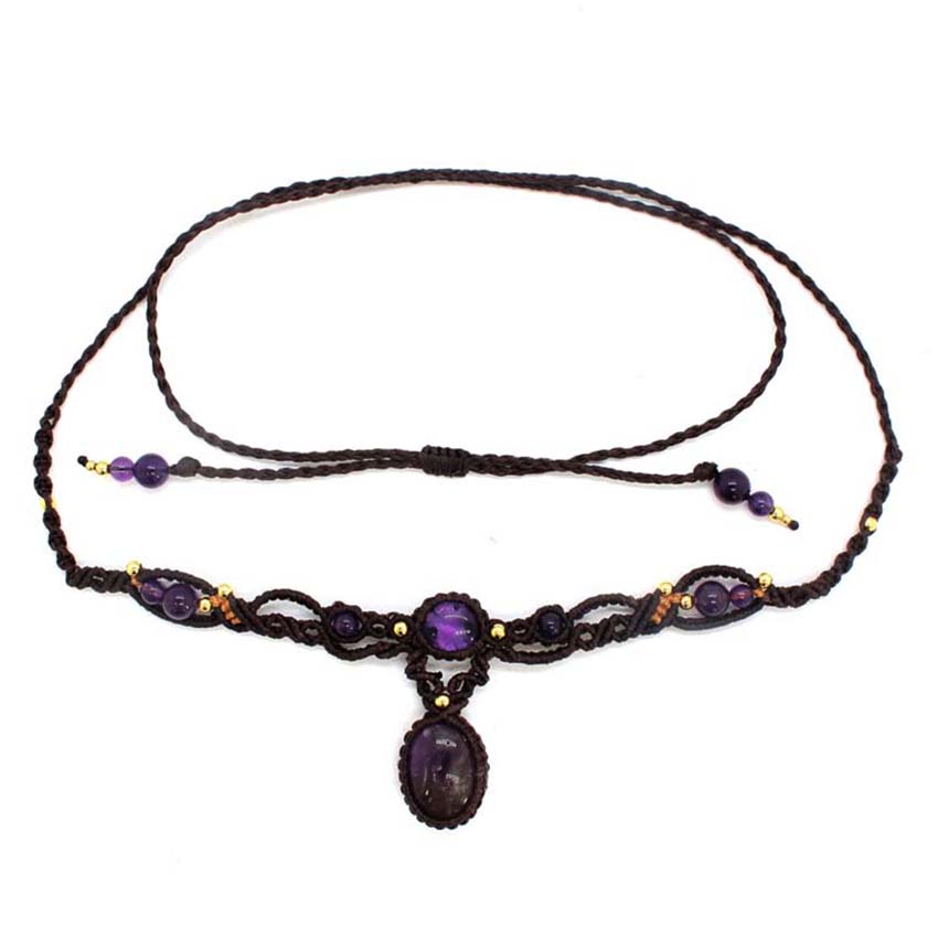 Collana con ciondolo in pietra - Crystal Pendant Necklace Natural Stone recensione e prezzo