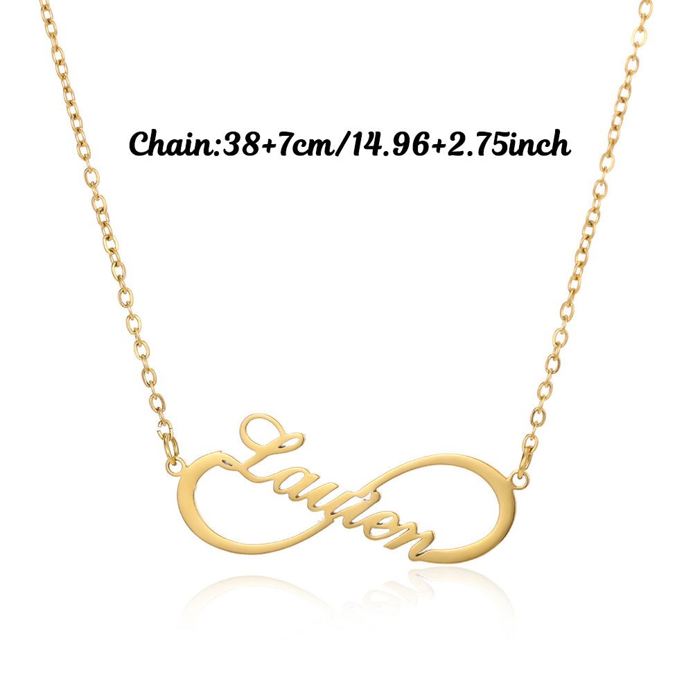 Collane Infinity Personalizzat - Custom Name Necklace Stainless Steel recensione e prezzo