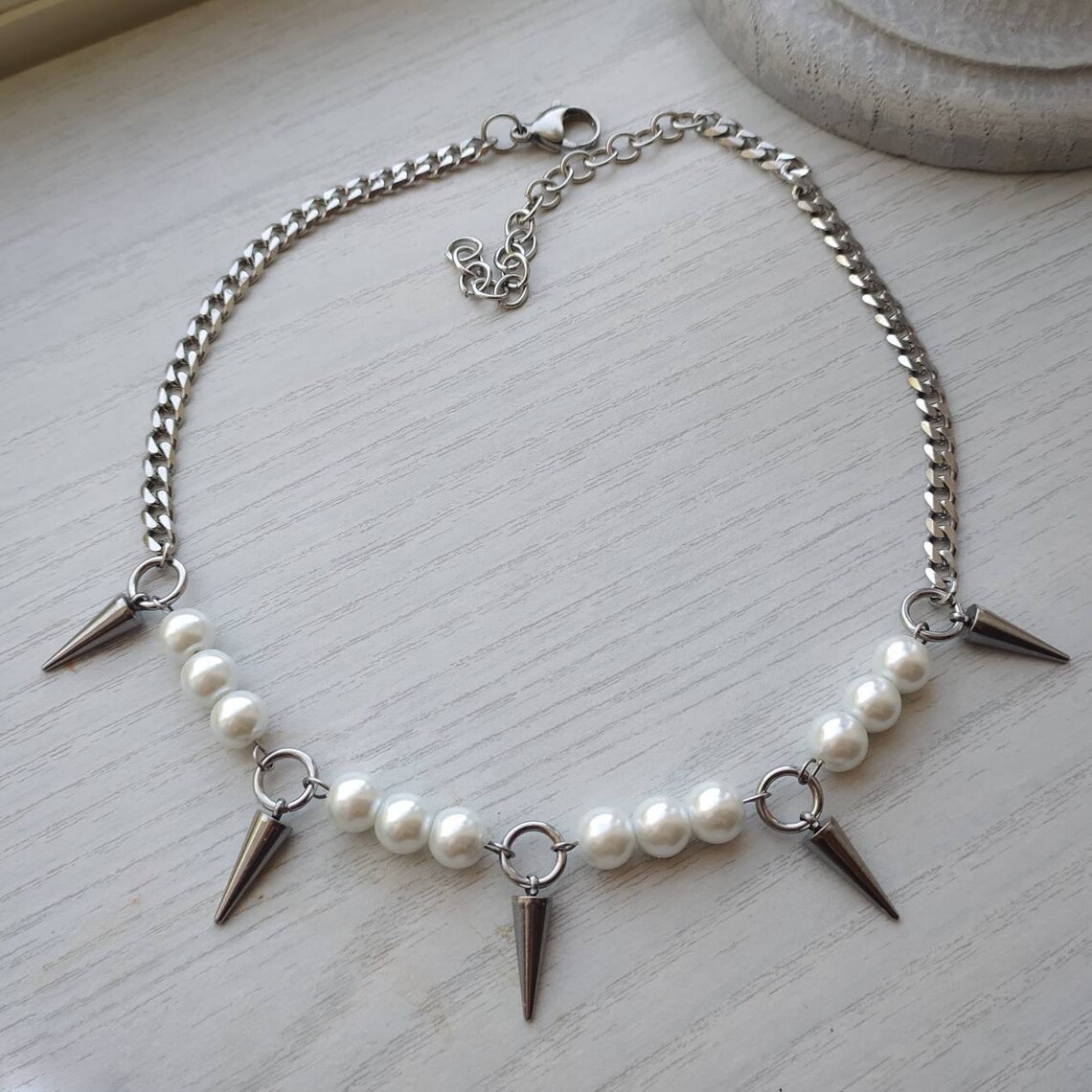 Egirl Collana con punte di per - Goth Punk Spike Choker recensione e prezzo
