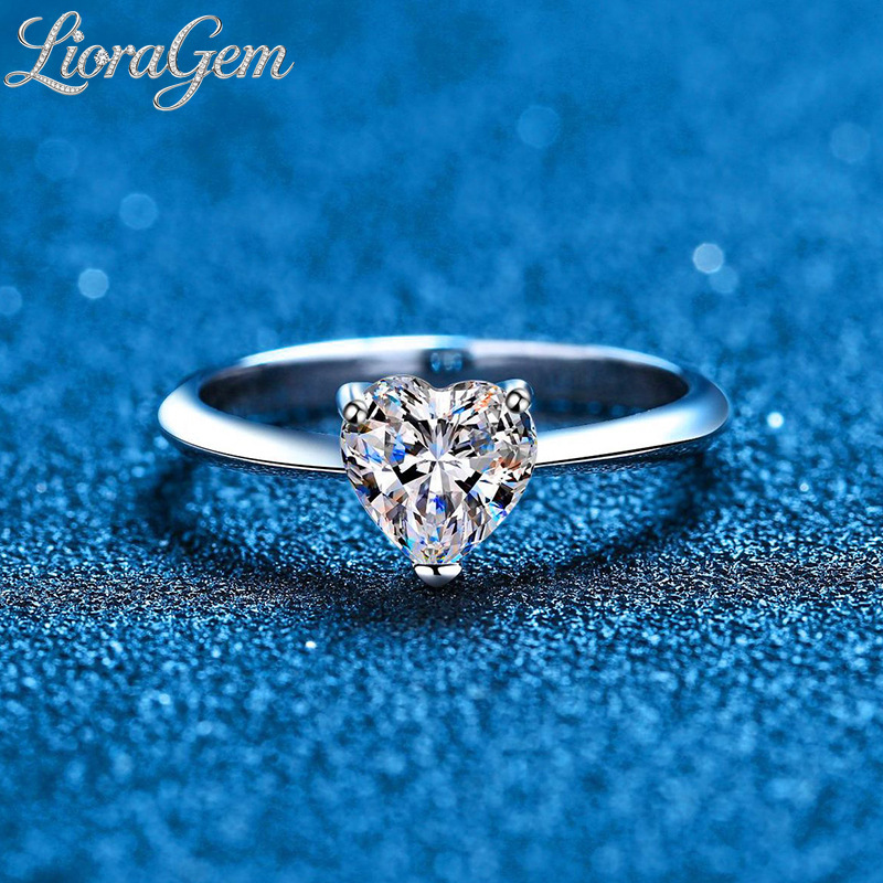 LioraGem Anello con Moissanite - Moissanite Engagement Ring 1 Carat recensione e prezzo