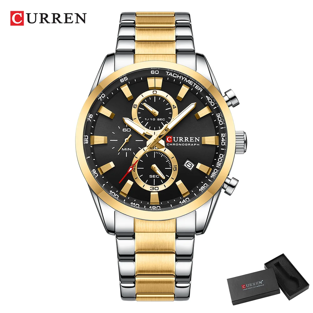 CURREN Casual Quarzo Crono Oro - Watch Accessories recensione e prezzo