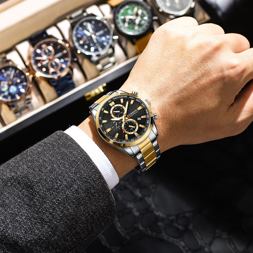 CURREN Casual Quarzo Crono Oro - Watch Accessories recensione e prezzo