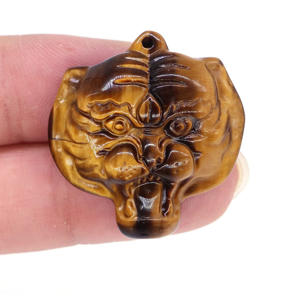 Pietre Naturali Occhio di Tigr - Crystal Pendant Necklace Natural Stone recensione e prezzo
