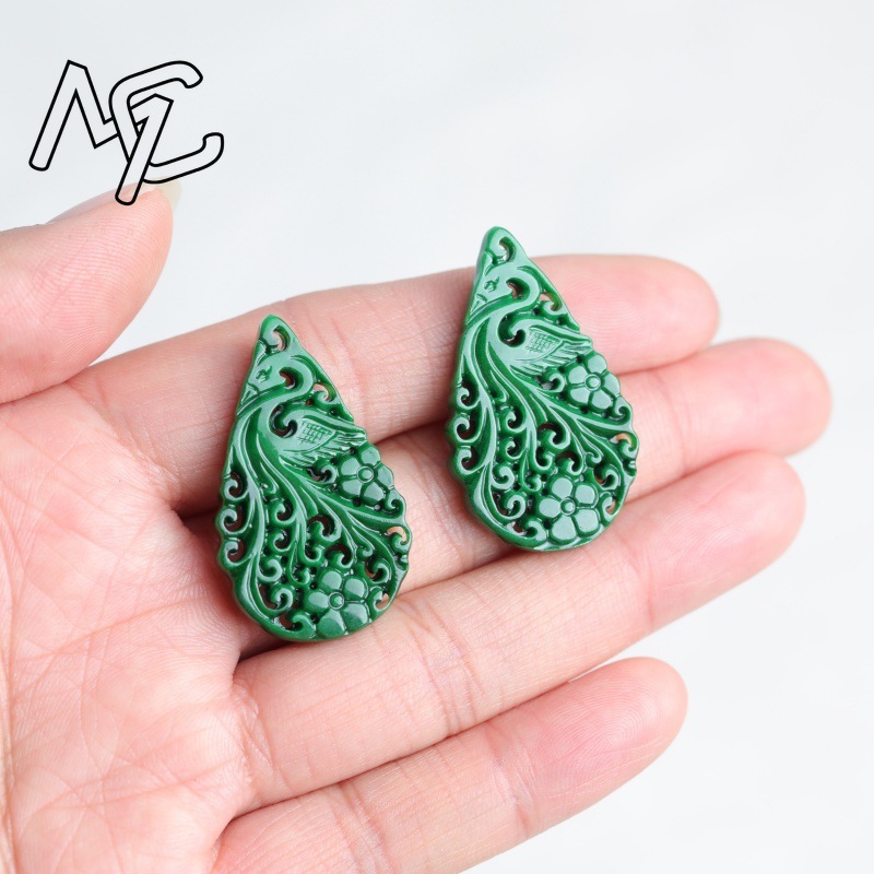 2 Pezzi di Giada Naturale Cian - Earrings recensione e prezzo