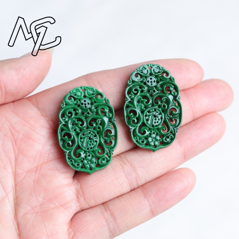 2 Pezzi di Giada Naturale Cian - Earrings recensione e prezzo