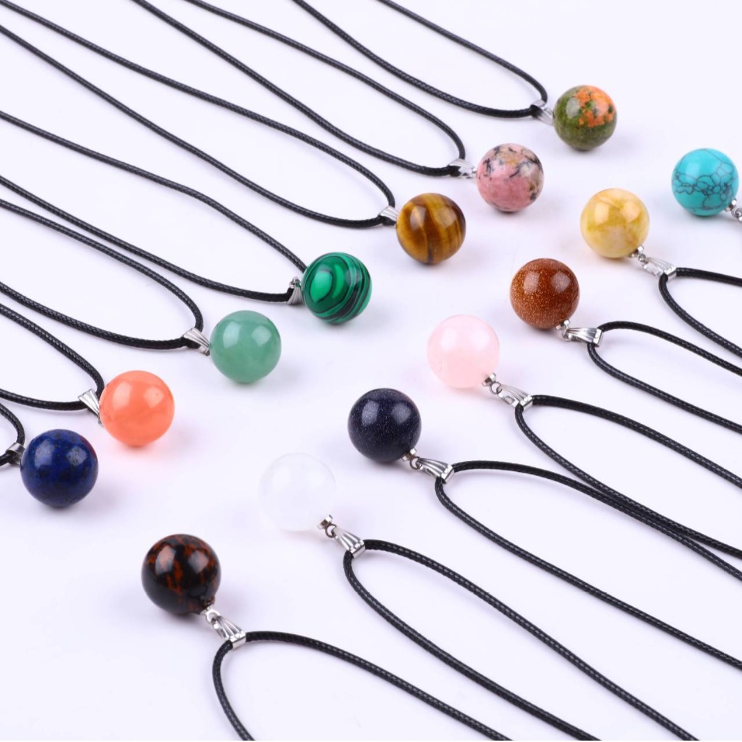 20 pz/borsa 14mm Pietra Natura - Crystal Pendant Necklace Natural Stone recensione e prezzo