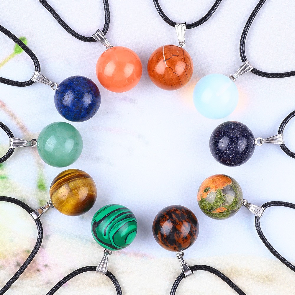 20 pz/borsa 14mm Pietra Natura - Crystal Pendant Necklace Natural Stone recensione e prezzo