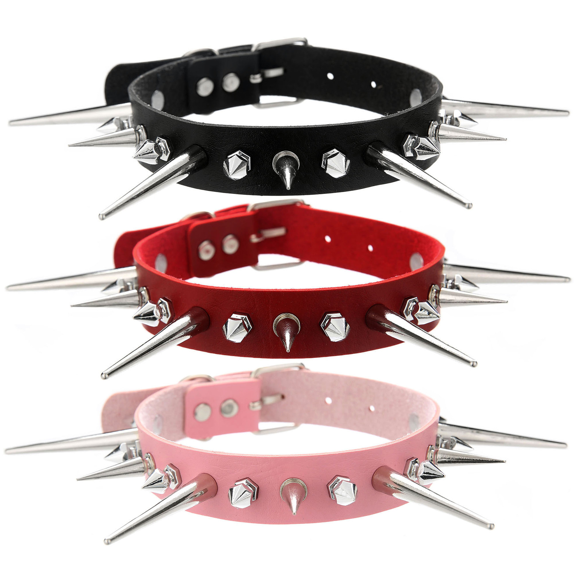 KMVEXO Punk Long Spike Choker  - Goth Punk Spike Choker recensione e prezzo