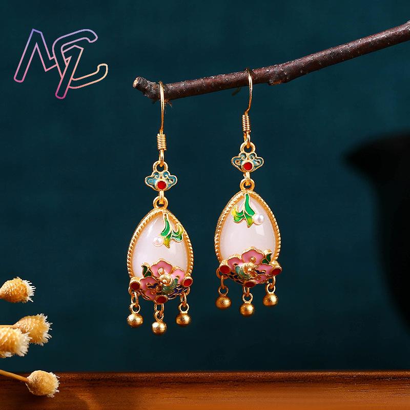 Orecchini con Fiore in Giada N - Earrings recensione e prezzo