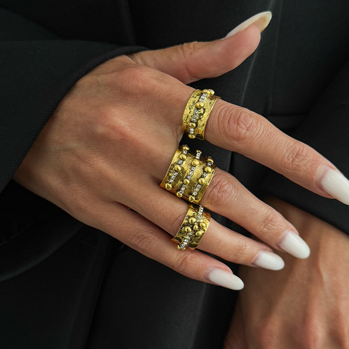 Set di 3 Anelli Aperti Regolab - Vintage Punk Knuckle Rings Set recensione e prezzo