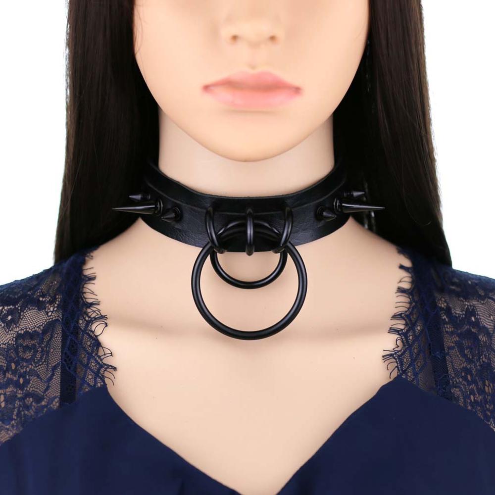 Girocollo a spillo nero collan - Goth Punk Spike Choker recensione e prezzo