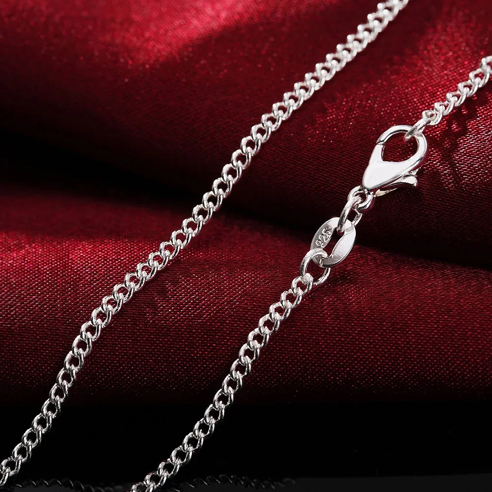 40-75cm 925 Sterling Silver Cl - 925 Sterling Silver Chain Necklace Men recensione e prezzo