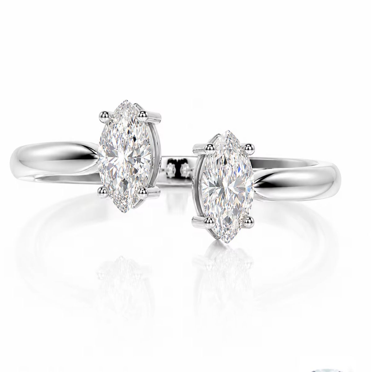 Anello in argento sterling 925 - Moissanite Engagement Ring 1 Carat recensione e prezzo