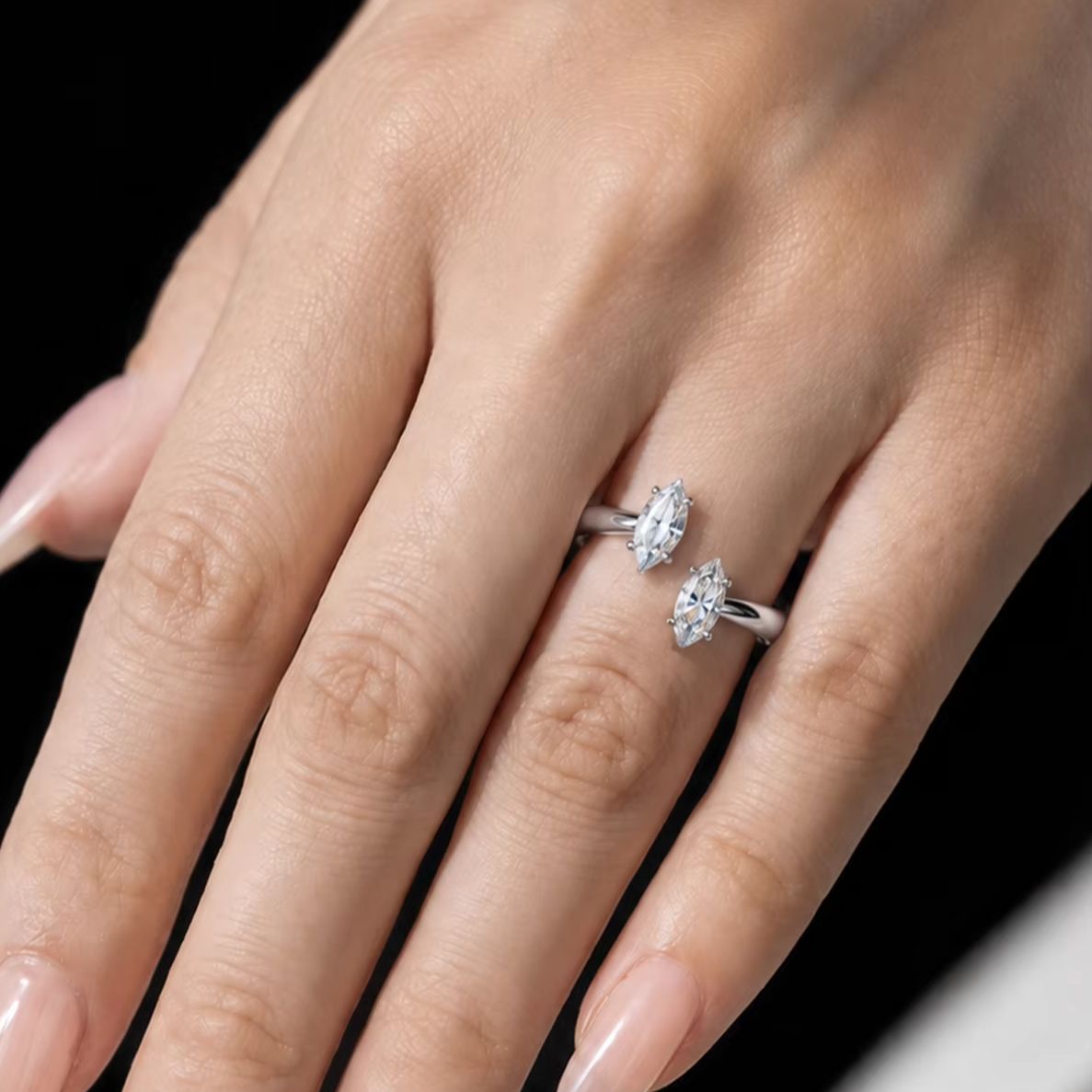 Anello in argento sterling 925 - Moissanite Engagement Ring 1 Carat recensione e prezzo