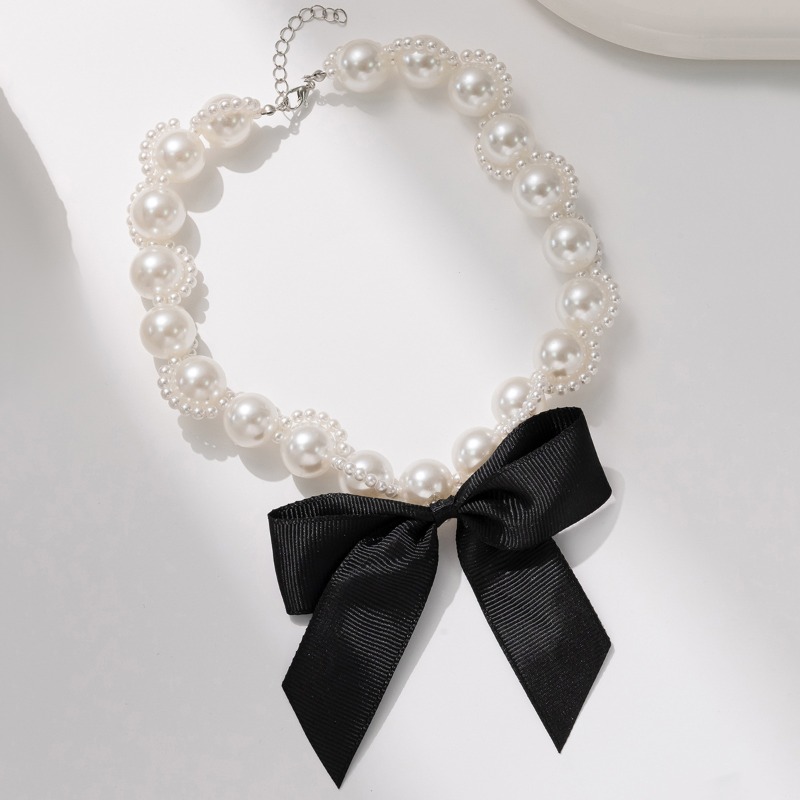 Collana girocollo con nastro d - Pearl Choker Necklace Vintage recensione e prezzo