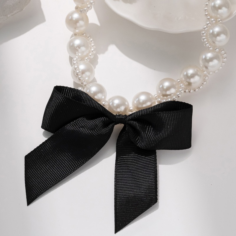 Collana girocollo con nastro d - Pearl Choker Necklace Vintage recensione e prezzo