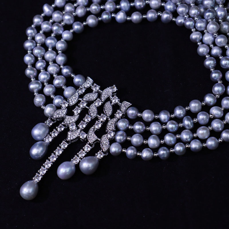 Collana di perle d'acqua dolce - Pearl Choker Necklace Vintage recensione e prezzo