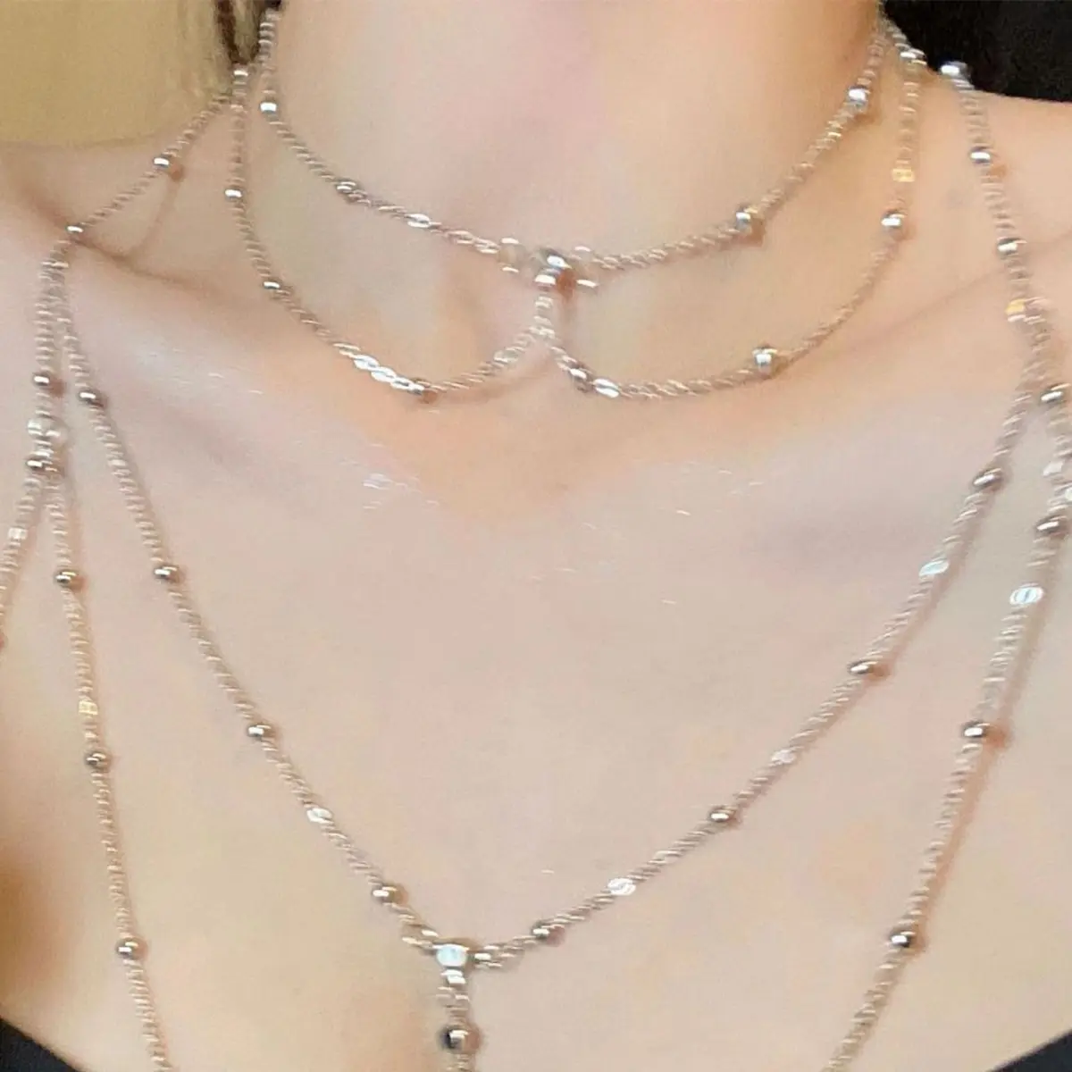Catena per il corpo con strass - Layered Pendant Necklace Aesthetic recensione e prezzo