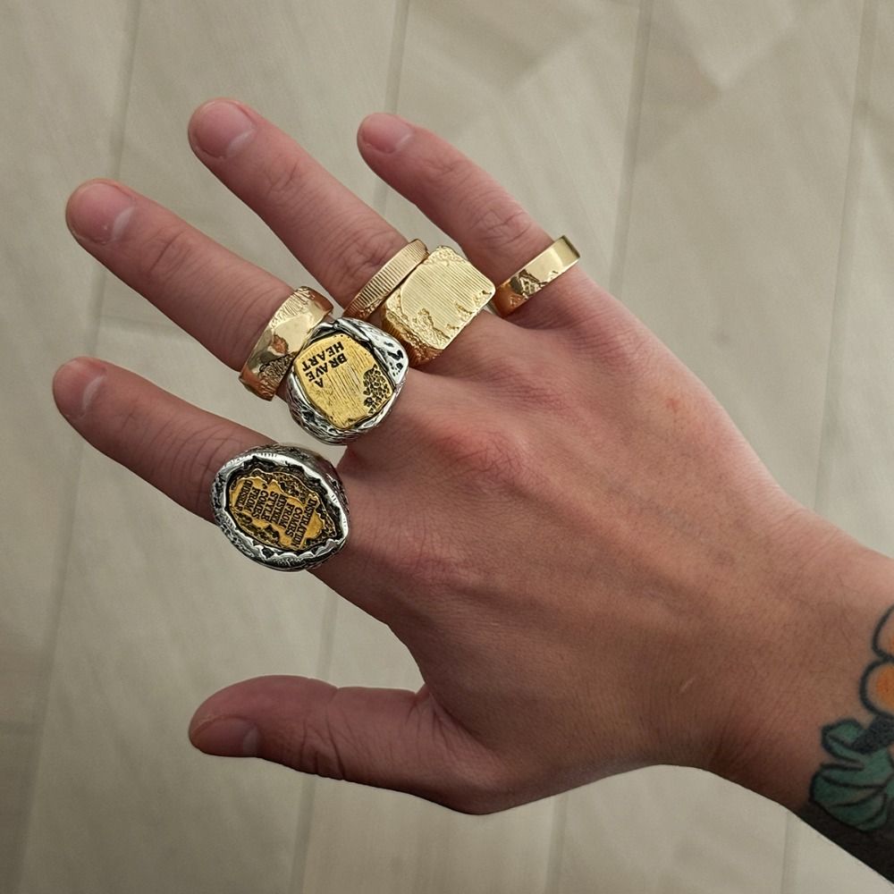 Set di anelli da dito, 6 pezzi - Vintage Punk Knuckle Rings Set recensione e prezzo