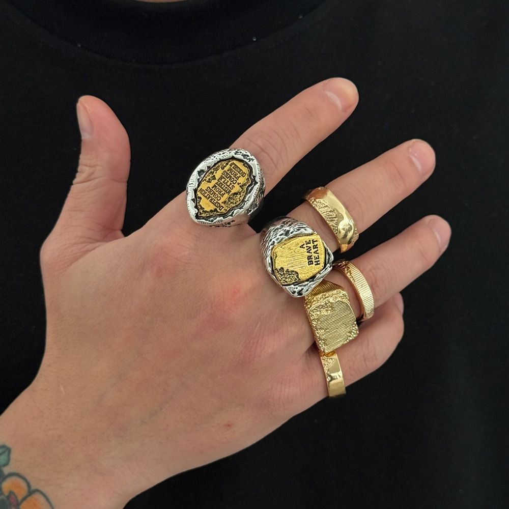 Set di anelli da dito, 6 pezzi - Vintage Punk Knuckle Rings Set recensione e prezzo