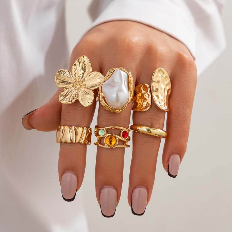 Set di 6 Anelli Vintage in Met - Vintage Punk Knuckle Rings Set recensione e prezzo