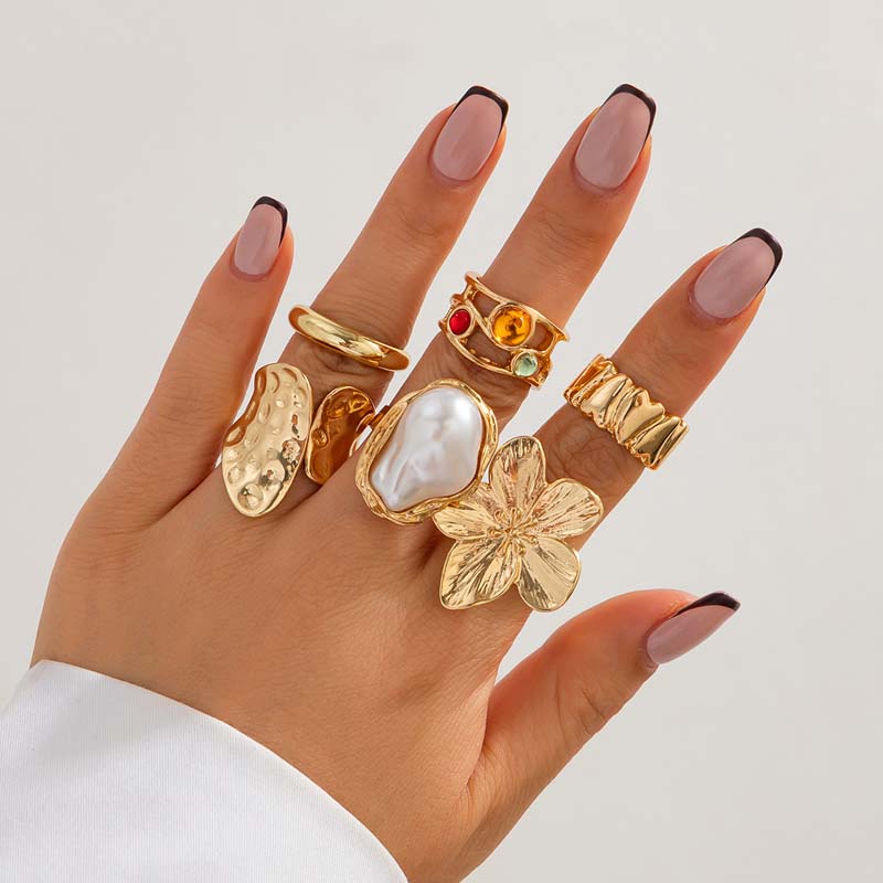 Set di 6 Anelli Vintage in Met - Vintage Punk Knuckle Rings Set recensione e prezzo