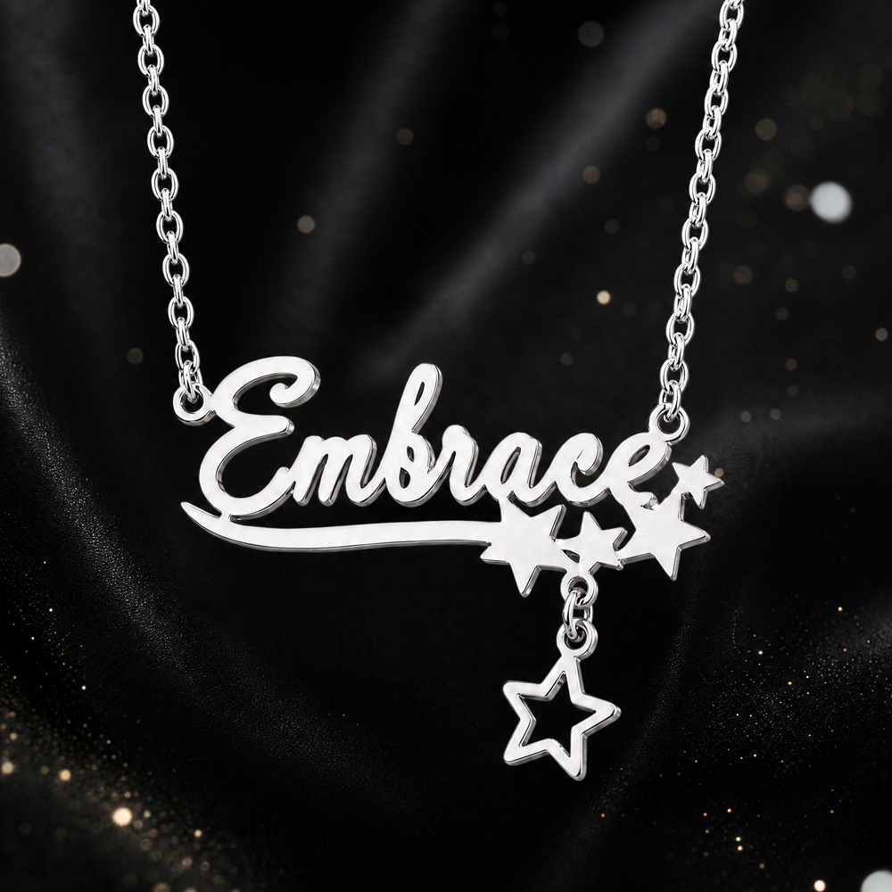Collana con nome a forma di fa - Custom Name Necklace Stainless Steel recensione e prezzo