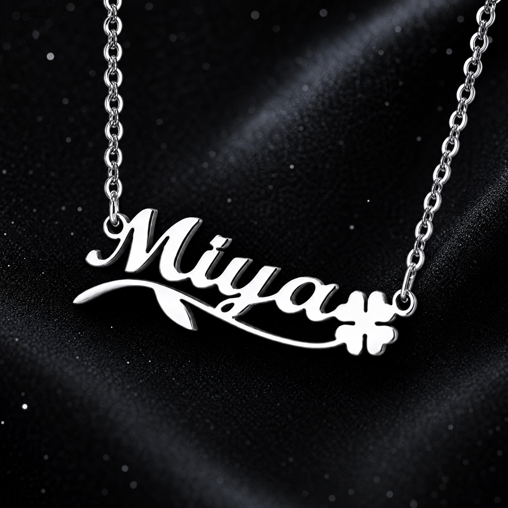 Collana con nome a forma di fa - Custom Name Necklace Stainless Steel recensione e prezzo