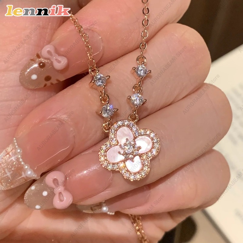 Collana con conchiglie rosa, c - Layered Pendant Necklace Aesthetic recensione e prezzo