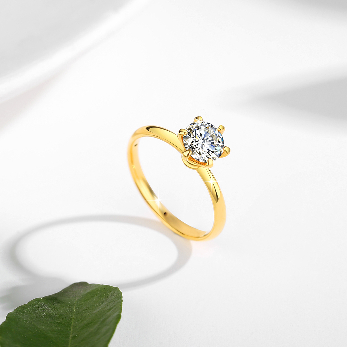 Anelli Moissanite in oro reale - Moissanite Engagement Ring 1 Carat recensione e prezzo